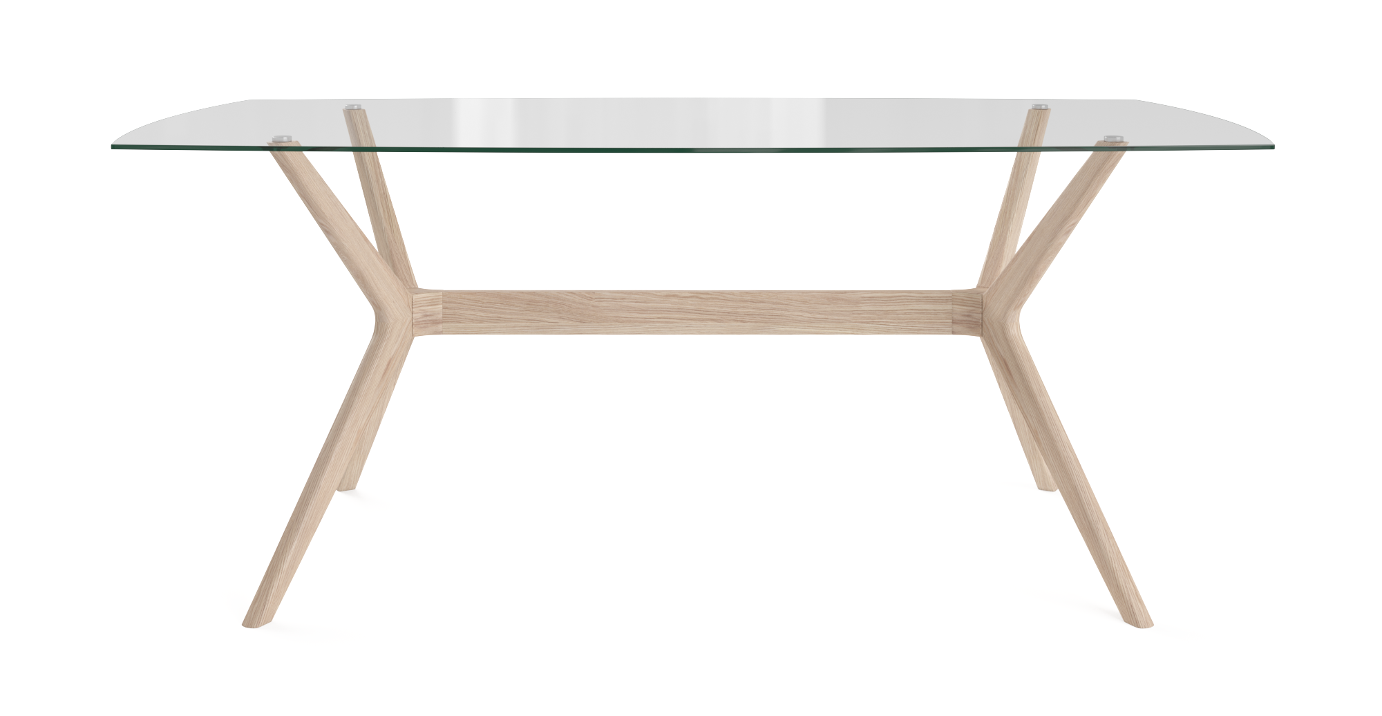 Buy Olsen Glass Top Dining Table 185cm Online in Australia BROSA